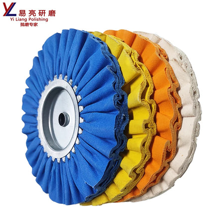 Stainless Steel Polished Mirror Grinding Linen Wind Wheel Woodworking Machinery Cloth Cotton Wheel