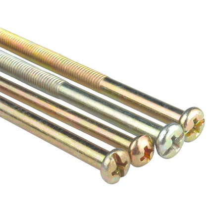 Hot Sale Zinc Yellow Pan Head Phillips Round Head Screws Half Threaded Bolts Drywall Screw