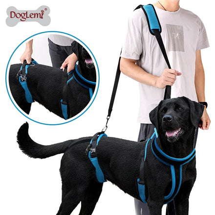 Dog Harness No Pull Pet Dog Sling Harness with PU Handle Suspension Strap for Rehabilitation Walking & Lift Support