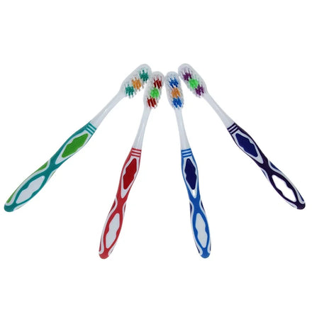 OEM Wholesale Hot Selling New Design for Adult Toothbrush Dupont Tynex Soft Bristles PP+TPR Handle for Home Use ISO9001