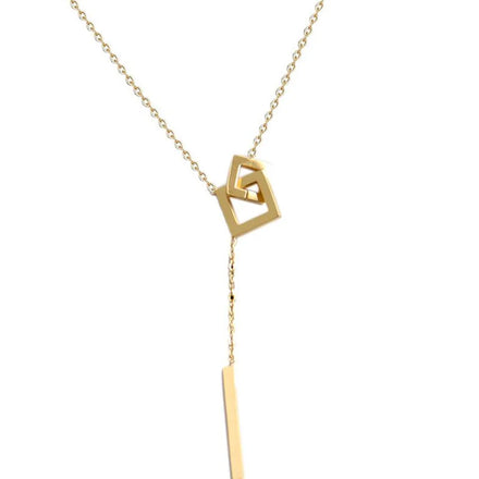 2023 Stainless Steel Jewelry Necklace Geometric Irregular Pendant Necklace for Women