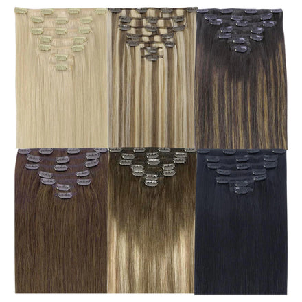 Top Quality Clip Ins Remy Human Hair Extensions European Russian Natural Clip in Hair Extensions 100human Hair