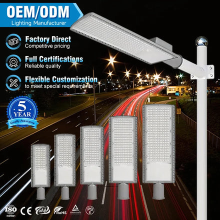 COVEDA OEM/ODM Energy Saving Ip66 Waterproof Outdoor 30w 50w 100w 150w 200w Led Street Light