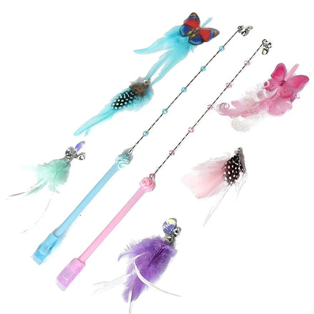 Pet Supplies Feather Funny Cat Stick Interactive Cute Pet Toy for Cat