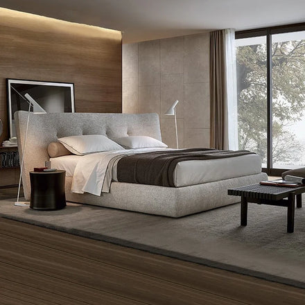 Luxury Large Headboard king Size Upholstered Bed Frame Set Design Bedroom Furniture
