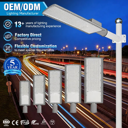 High Brightness CE ROHS Street Lights Ip66 Waterproof Smd Die Casting Aluminum 30w 50w 100w 150w 200w Led Road Light