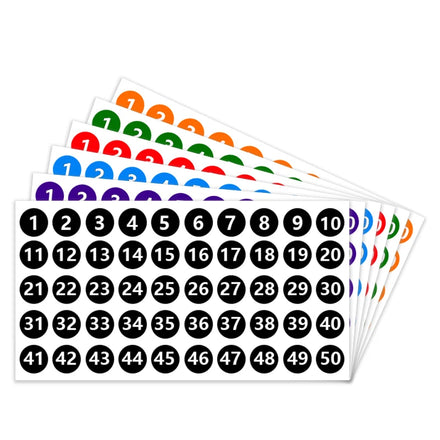 Custom Waterproof Die Cut Number Sticker Adhesive Vinyl Plastic and Paper Material Fashionable for Shipping and Packing Packages