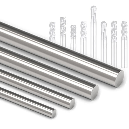 Various Sizes 8mm Polished OEM Tungsten Carbide Rods-High Hardness 94HRA ISO K05-K20 Precision Tolerance H5/H6