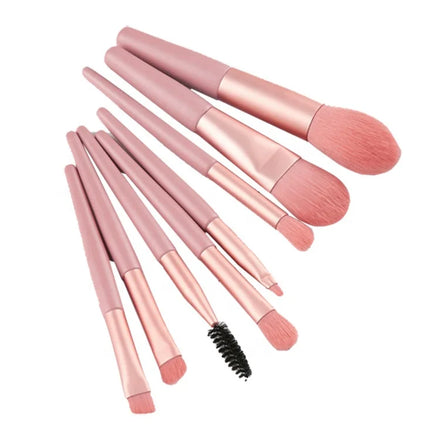 Mini 8pcs High Quality Professional Luxury Brush Set Makeup Private Label Custom Logo Makeup Brush Set With Bag
