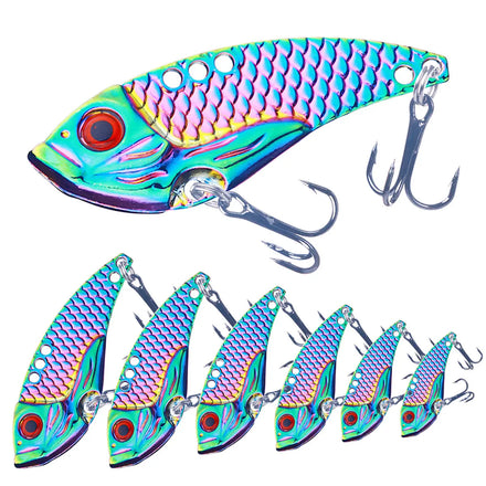 Wholesale VIB058 3g 5g 7g 10g 15g 20g Artificial Vibration Hard Baits Metal Blade Sinking VIB Fishing Lures