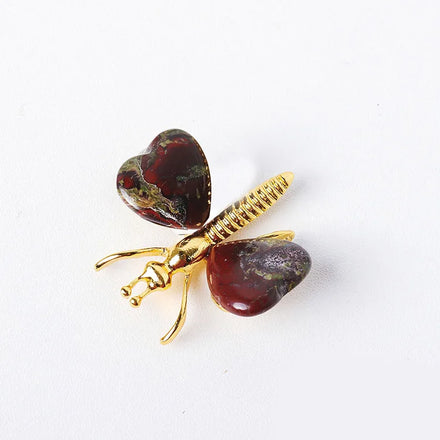 Diy Wholesale crysta reiki quartz butterfly stone crystal crafts nature stone for gift
