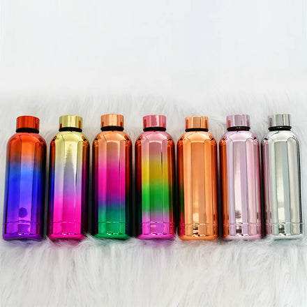 FX Water Bottle 500ml Double Wall Thermo Mug Luxury Drinking Bottle With Plating Color Gift for Valentine's Day