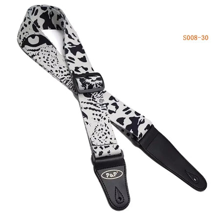 Hot Selling Adjustable Guitar Strap Durable Polyester Guitar Strap Electric Acoustic Guitar Strap