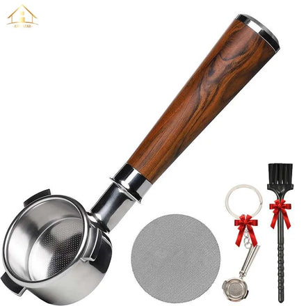 Natural Wooden Coffee Handle Filter Espresso Press