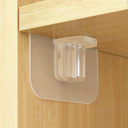 Shelf Support Nail Sticky Drill-Free Nail Alternative Bracket Cabinet Shelf Support Clip Kitchen Bathroom Wall Mount