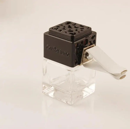8ml Transparent Square Perfume Bottle Vent Clip Empty Car Diffuser Glass Bottle