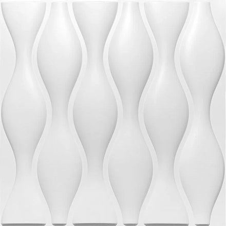 Irini Floral PVC Wall Panel (12 PC/SET) Waterproof Commerce Household 3D Wall Paneling Easy Install Minimalist Design