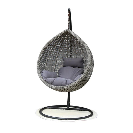 Rattan Woven Outdoor Waterproof Cushion Hanging Chair Hanging Basket Chair Single Rocking Chair Swing Garden Courtyard Balcony