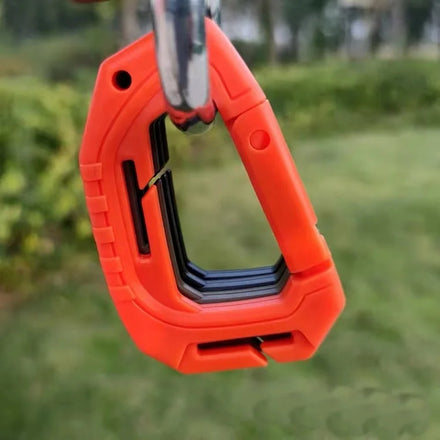 IRONDONKEY Mountaineering Buckle Keychain Hard Polymer Climbing D-Ring Lightweight Spring Buckle Gear Clip Tactical Carabiner