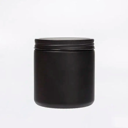 8oz 250ml Luxury Matte Black Glass Candle Jar Candle Vessel with Metal Lid Wholesale Wedding Favors in Bulk Fast Shipment