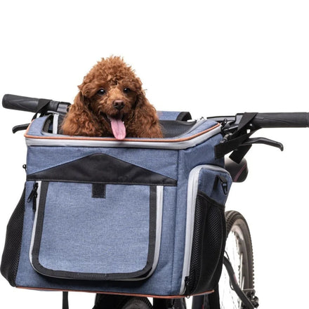 6 in 1 Expandable Soft Pet Carrier Backpack Foldable Dog Bike Basket with Oxford Plastic Materials Dog Car Seat Shoulder Bag