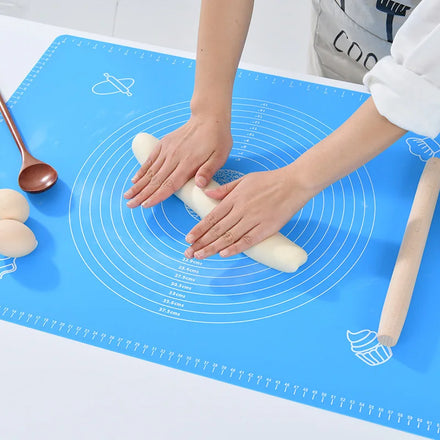 Pastry Baking Pad Tools Non-slip Silicone Dough Kneading Pad Pizza Mat Opp Bag Unisex 1 Per Kit 50*40cm 100% Food Grade Silicone