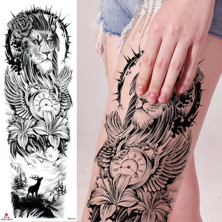 Wholesale Full Arm Eco-Friendly Temporary Tattoo Sticker Women Men Large Size Waterproof Body Art Fashionable Artificial Tattoo