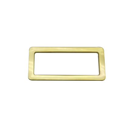 Eco-friendly Zinc Alloyed Bikini Hardware Adjustable Gold Silver Gun Metal Bra Rectangular Shape Ring for Swimwear Made Plastic