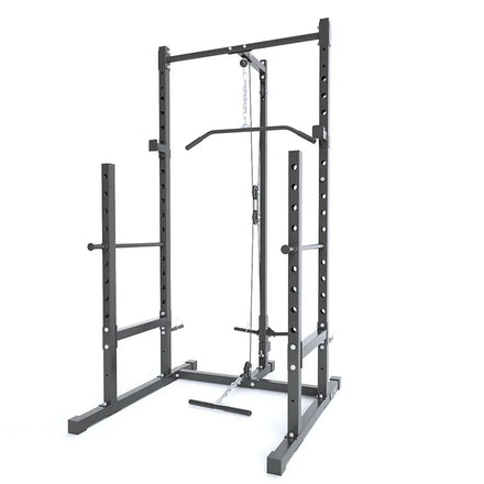 Heavy Duty Half Power Cage Weight Lifting Squat Rack Dip Station Tower Strength Training Monster Cage Squat Rack