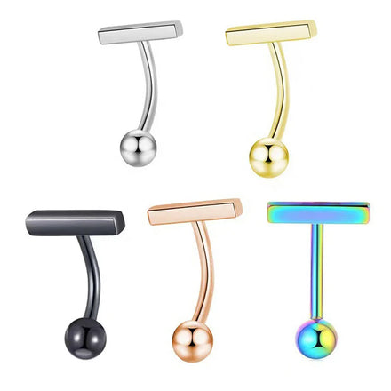 Stainless Steel Navel Ring New Small Navel Nail Simple Stainless Steel Umbilical Ring Umbilical Buckle Piercing Jewelry