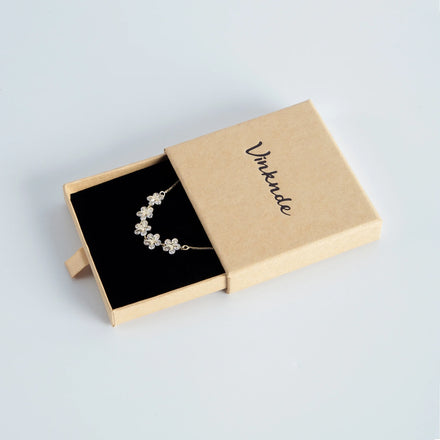 Kraft Paper Fashionable Jewelry Packaging Boxes for Girls Women Lady Luxury Small Mini Wedding Gift