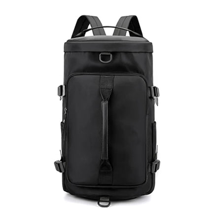 Travel Outdoor Weekender Luggage Bag Black Waterproof Large Capacity Luggage Duffel Bag