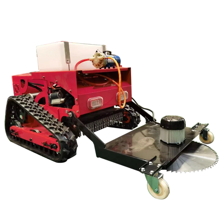 Chinese Wholesale Shandong TK Industrial DIY 196cc Cordless Gasoline Engine RC Lawnmower Robot