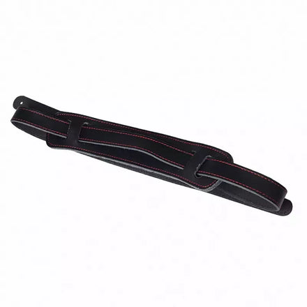 Wholesale High End Durable Leather Acoustic Electric Guitar Strap Black