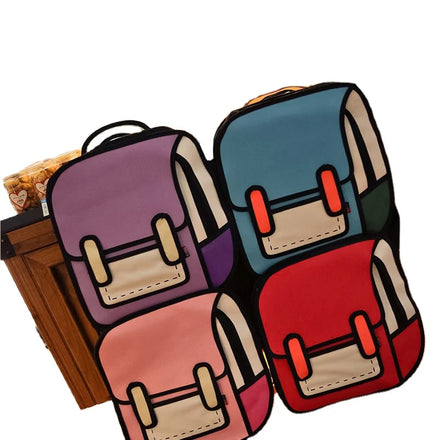 Custom Girls 6-13 Years Space Cartoon Backpack  2d 3d  Girls Backpack Large-Capacity Boy  3d School  Backpack Bag