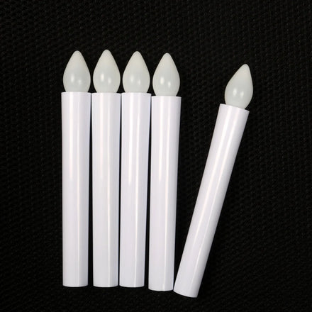Customized Battery Powered Flickering Flameless Electronic Led Candle Light Stick for Home Table Dinner Decor