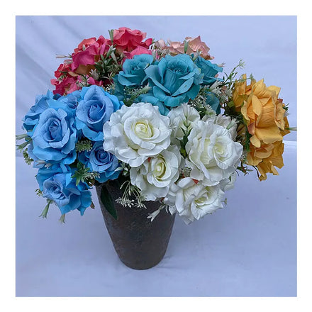 Best-Selling7 Head FENGYAN Rose Artificial Flower Rose for Wedding Decoration