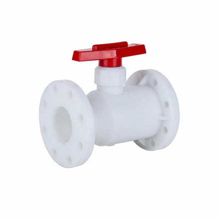 China High Quality 6in to 12in Flange FRPP Pvc Ball Valve DN150 to DN300 PP Ball Valve with Flange End