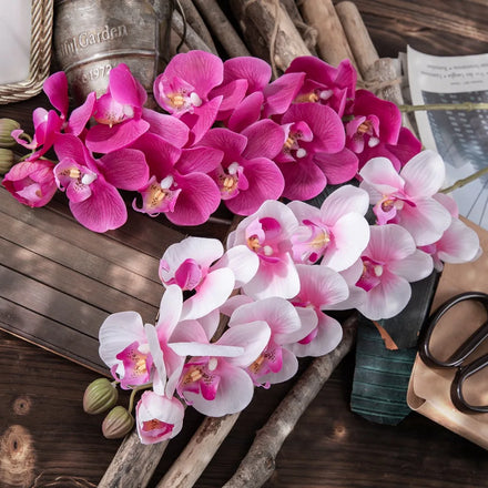 Wholesale Bridal Party Decoration Wedding Centerpiece Natural Look Artificial Big Size Real Touch Orchid Flowers