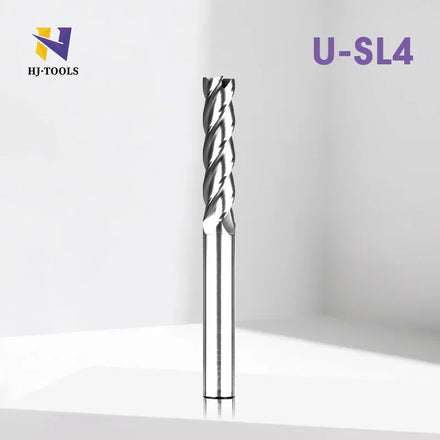 4-Flute Long Tungsten Carbide Endmill AlCrSiN Coated 35-Degree Helix Sharp Edge Custom ODM & OEM Support Turning Center