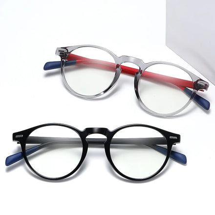 Custom Logo Newest TR90 Round Blue Light Blocking Computer Glasses Photochromic Anti Blue Light Glasses for Unisex Office Work