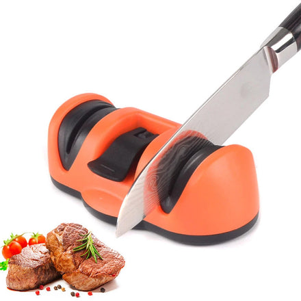 Wholesale New Design 2-Stage Kitchen Knife Sharpening Machine Manual Scissor Sharpener with Sucker Home Kitchen Tool