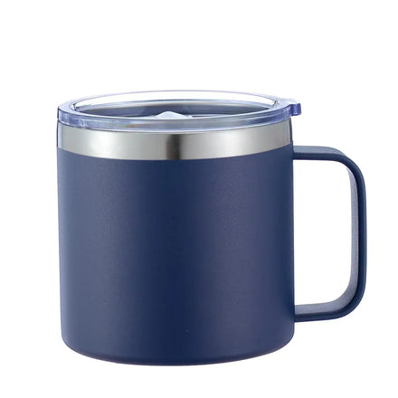 Custom logo Leak Proof 12oz 14oz 16 oz Metal 304 Stainless Steel Thermo Travel Coffee Mug with Handle