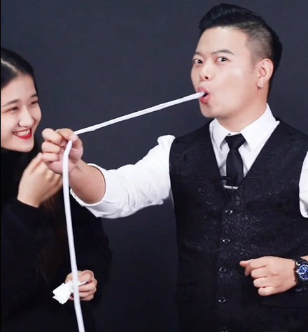 Classic Stage Magic Trick Paper Mouth Coil Tricks 12 Pcs Per Pack Mouth Coils Magic Props
