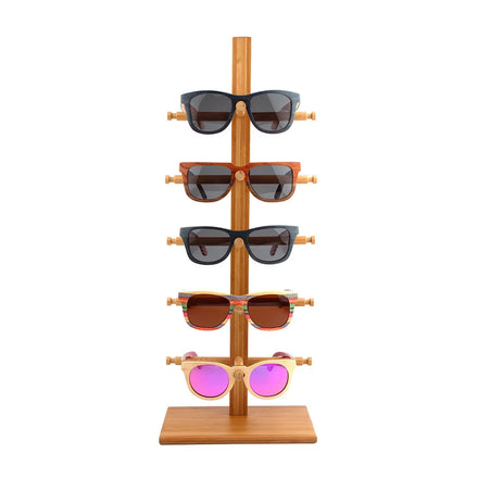 BD137 Multi Layers Wooden Sunglass Eyeglasses Display Stands Shelf Glasses Display Show Stand Holder Rack Glasses Showcase
