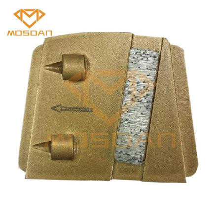 Trapezoid PHX 2x1/4 PCD Wear 1 Bar Segment Grinding Plate for Paint Glue Epoxy Coating Removing