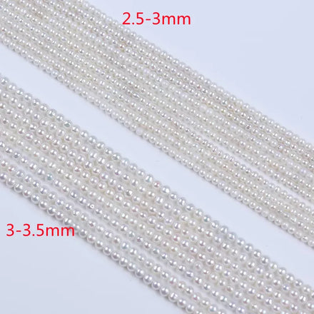 Best-Selling 2.5-3.5mm Fashion Natural White Colour Freshwater Pearl Strands