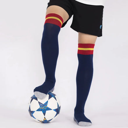New Arrival Sport Knee High Soccer Socks Calf Compression Athletic Men Football Sock for Kids Adults
