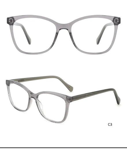Custom Acetate Logo Spectacles Frames Eyewear Woman Glasses Square Frame Anti Blue Light Blocking Acetate Glasses Frames
