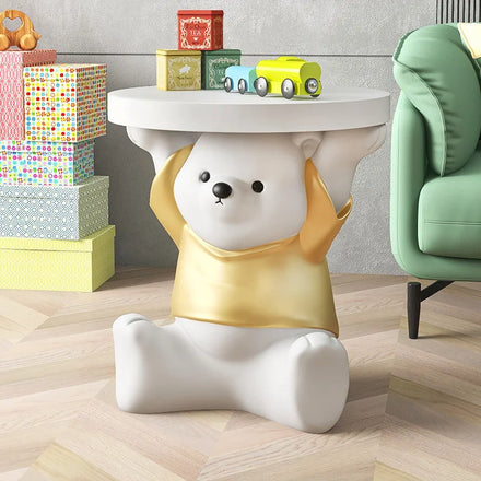 Wholesale Large Floor Animal Tray Ornaments for Storage Living Room Home Decoration Housewarming Gift 45cm Bear Tray Statues